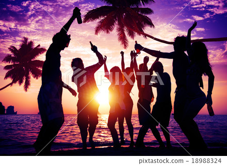 People Celebration Beach Party Summer Holiday Vacation Concept People Celebration Beach Party Summer Holiday Vacation Concept 18988324
