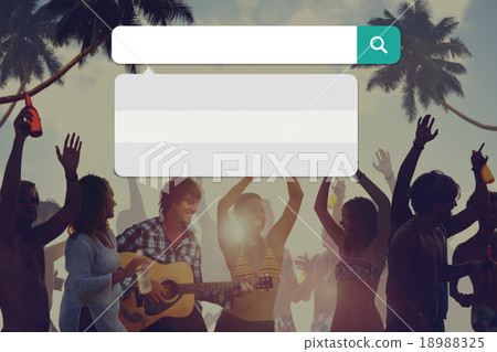 Summer Beach Party Dancing Celebration Concept Summer Beach Party Dancing Celebration Concept 18988325