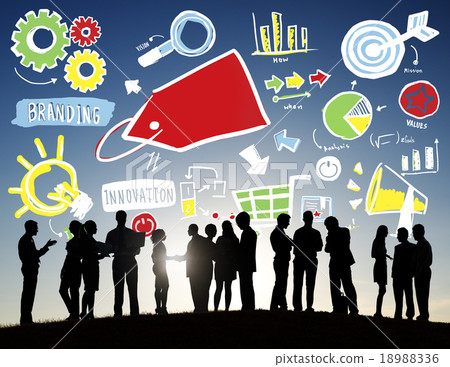 Business People Branding Team Corporate Discussion Concept Business People Branding Team Corporate Discussion Concept 18988336