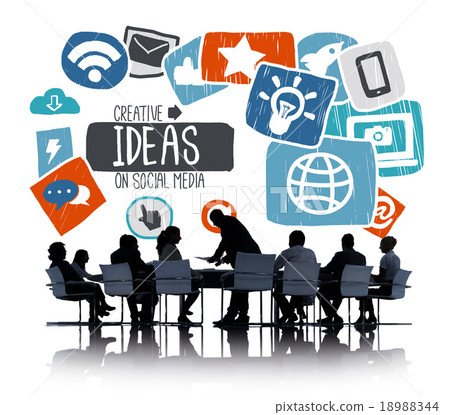 Ideas Creative Social Media Social Networking Vision Concept 18988344