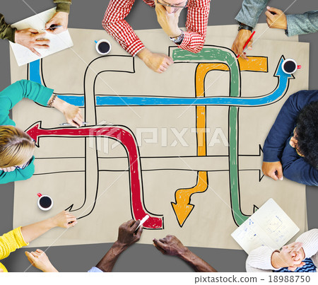 Ways Choices Decision Directions Intersection Concept 18988750
