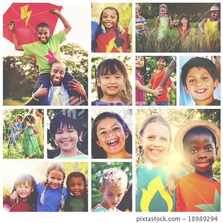 Children Family Enjoyment Playful Summer Casual Concept Children Family Enjoyment Playful Summer Casual Concept 18989294