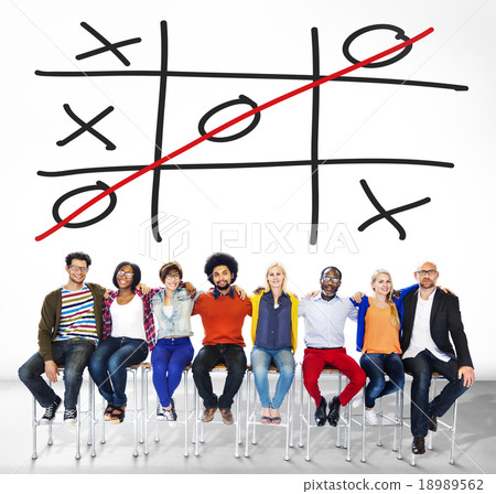 Tic Tac Toe Game Competition XO Win Challecge Concept Tic Tac Toe Game Competition XO Win Challecge Concept 18989562