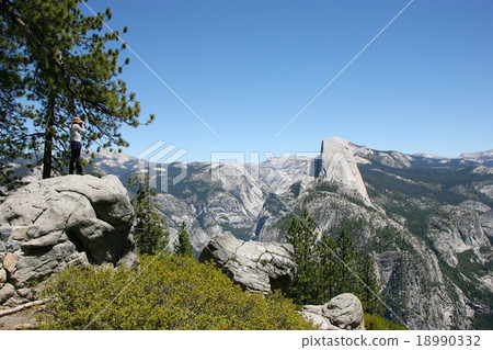 Mountain girl photographer Half Dome Yosemite National Park 18990332