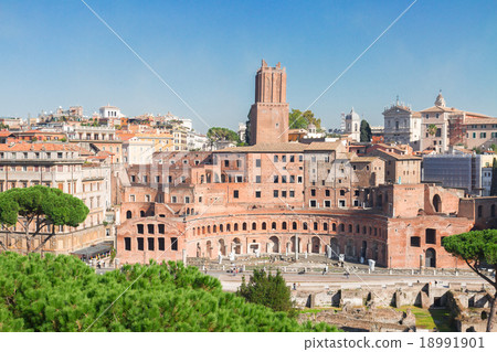 Forum - Roman ruins in Rome, Italy 18991901