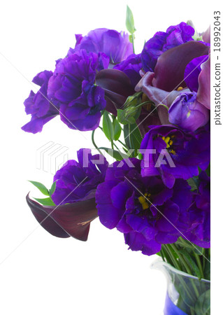 Calla lilly and eustoma flowers 18992043