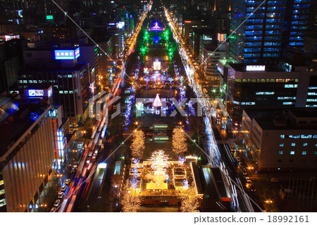 Sapporo night view 6 Sapporo night view 6 18992161