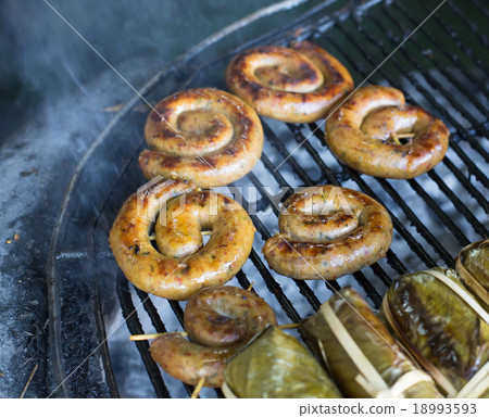 Sai Aua or Notrhern Thai Style Sausage 18993593