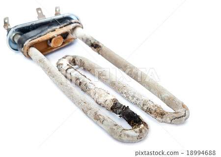 Damaged heating element of the washing machine Damaged heating element of the washing machine 18994688