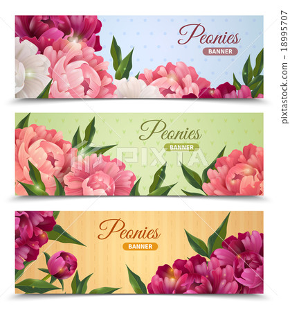 Flower Banners Set 18995707