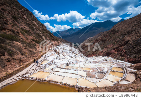 Salinas de Maras, salt mines near Cusco, Peru 18996448