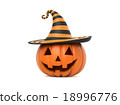 Funny Halloween pumpkin 18996776