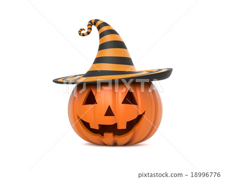Funny Halloween pumpkin 18996776
