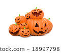 Funny Halloween pumpkins 18997798