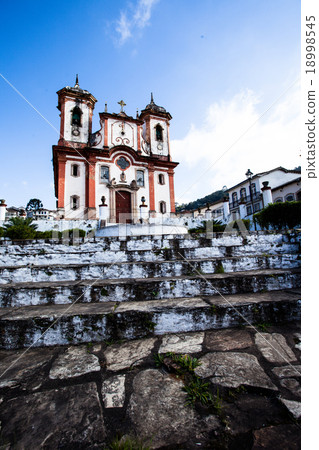 Chico Rei church in Ouro Preto - Minas Gerais  Chico Rei church in Ouro Preto - Minas Gerais  18998545