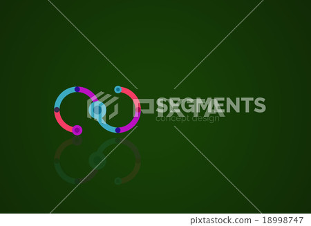 Vector outline minimal abstract geometric logo 18998747
