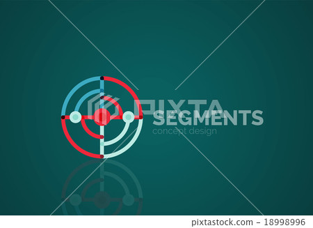Vector outline minimal abstract geometric logo 18998996