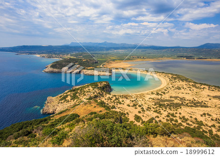 Beautiful lagoon of Voidokilia, Greece 18999612