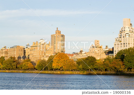 East Side of central park during the fall East Side of central park during the fall 19000336