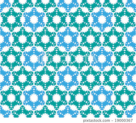 Christmas pattern on green blue paper 19000367