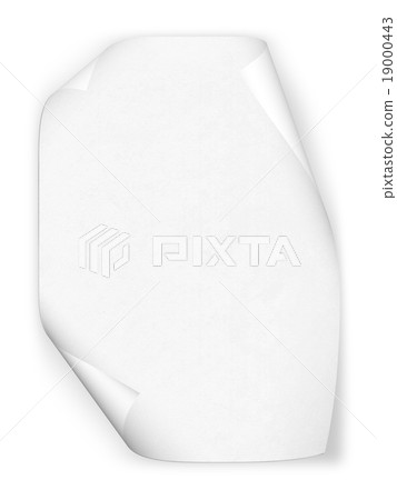 white paper on white background 19000443