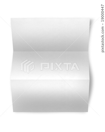 close up of a leaflet blank white paper close up of a leaflet blank white paper 19000447