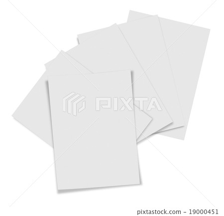 close up of stack of papers on white background close up of stack of papers on white background 19000451