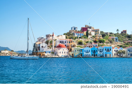 Kastellorizo island, Dodecanese, Greece. Colorful 19000491