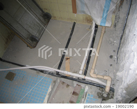 改造施工現場施工30年公寓供水後廢水更換施工圖 19002190