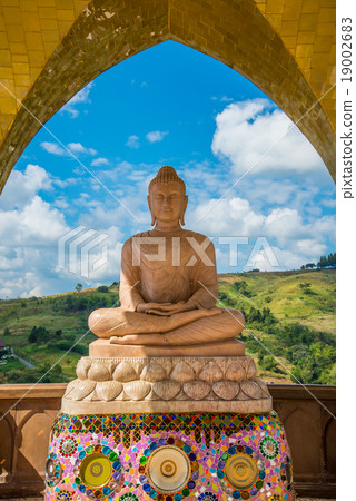 Buddha on the mountain. Buddha on the mountain. 19002683