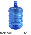 clear blue drinking water container isolated  19003219