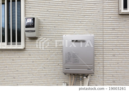 Water heater and electric meter outer wall siding 19003261