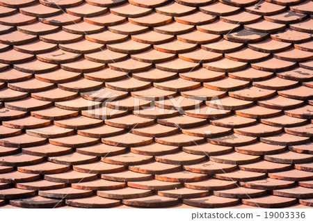 roof clay tiles background 19003336