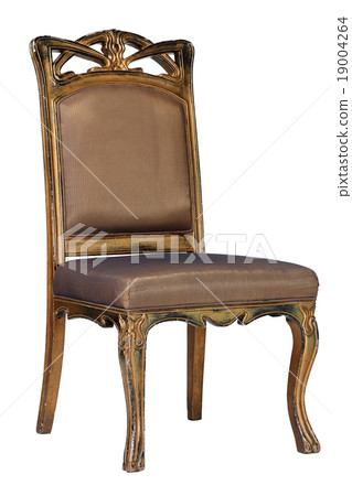 Brown antique chair retro style louis Brown antique chair retro style louis 19004264