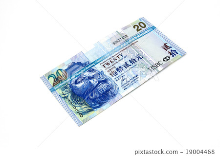 20 Hong Kong dollar bank note. 20 Hong Kong dollar bank note. 19004468