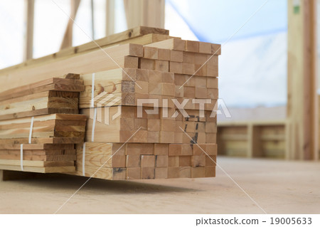 Building site image of wooden two-story house Pre-cut wood Building site image of wooden two-story house Pre-cut wood 19005633