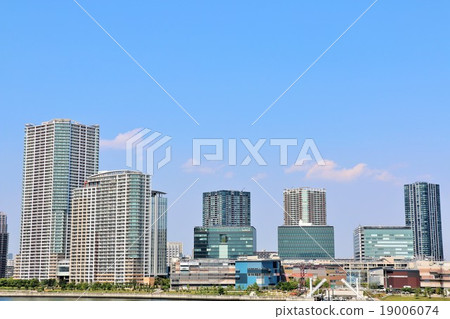 Tower apartment landscape in Tokyo 19006074