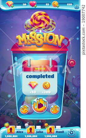 Sweet world mobile GUI mission completed window 19007742