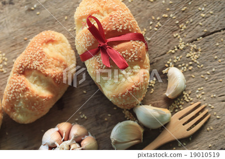 Bread garlic with sesame Bread garlic with sesame 19010519