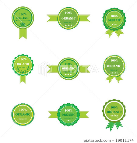 Set of logos for organic product Set of logos for organic product 19011174