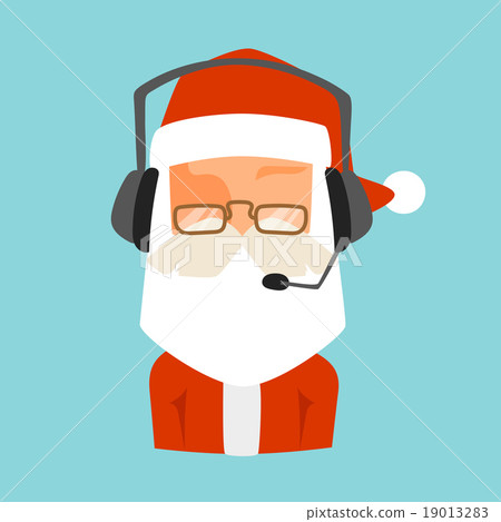 Christmas Santa shop support vector face avatar 19013283
