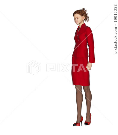 女性時尚點菜perming3DCG插圖素材 女性時尚點菜perming3DCG插圖素材 19013358