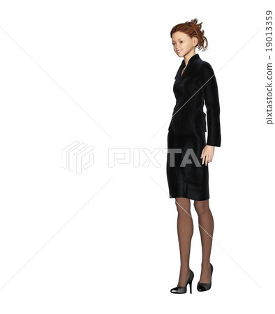  Female fashion à la carte perming3DCG illustrations material 19013359