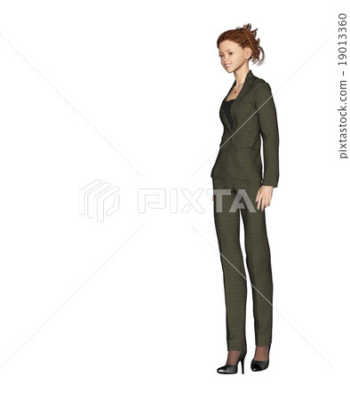 女性時尚點菜perming3DCG插圖素材 女性時尚點菜perming3DCG插圖素材 19013360