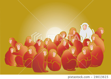 Monkey flock gold letters none 19013615