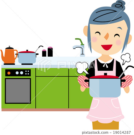 Housewife cooking 19014287
