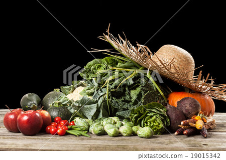 Assortment of green vegetables Assortment of green vegetables 19015342