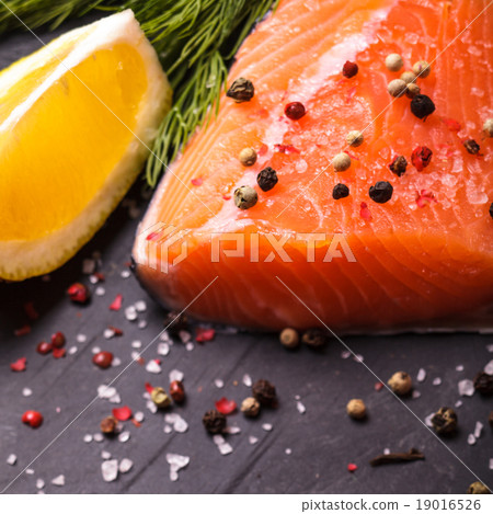 Piece of salmon 19016526