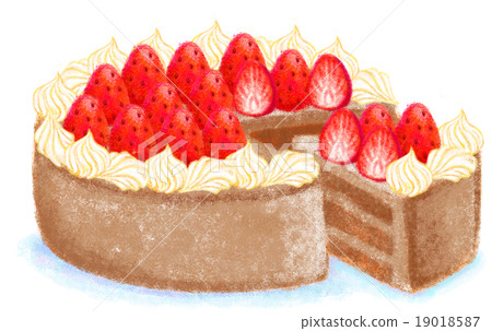 Strawberry chocolate cake 19018587