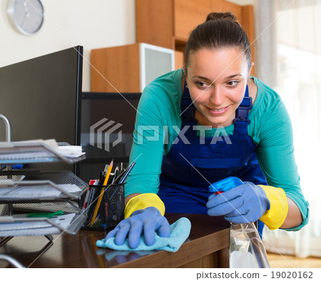 Woman cleaning at the office 19020162